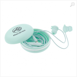 Casti in-ear, Macaron, with mic, wired, Jack 3.5 mm,16 ohm, 20Hz, 1.2 m, silicone, Tellur Blue  TLL162132