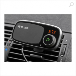 Car FM Transmitter, FMT-B6, Bluetooth, Display, with magnetic support for smartphone, MicroSD, 2 x USB max 3.4A, Tellur Black  TLL171082