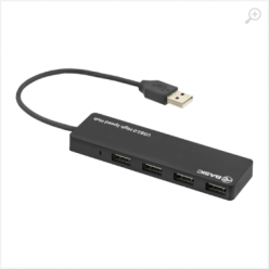 Hub Tellur cu 4 porturi USB 2.0, negru