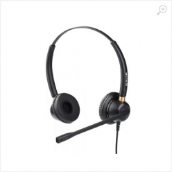 Casti cu fir call center Tellur Voice 320,binaural ,USB , negru TLL411005