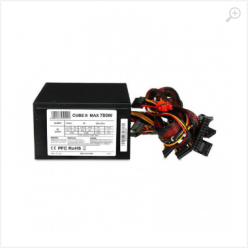 PSU iBOX Cube II 700W, Active PFC, 120mm fan, 1x ATX MB,  1x20+4pin, 1xPCI-e 6pin, 1xPCI-e 6+2pin, 6xSATA, 6xMolex