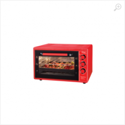 Electric Oven Zilan ZLN5320  Gusto red 38L, 1 x enamel round tray, 1 x enamel square tray