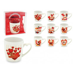 Чашка 370ml "Сердца Love", в подар упаковке