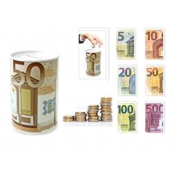 Копилка металлическая 7.5X12сm "Euro"