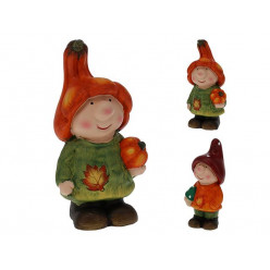 Фигура садовая "Гном в шляпе гриба" 17cm