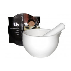 Ступка и пестик EH 220ml 10X6cm, фарфор, белый