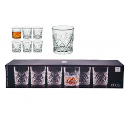 Набор тумблеров EH 6шт, 230ml, 9cm, хрусталь