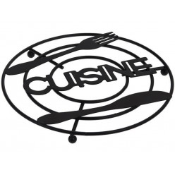 Подставка под горячее D20сm "Cuisine", черная, металл