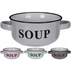 Чашка D13сm для супа "Soup", две ручки