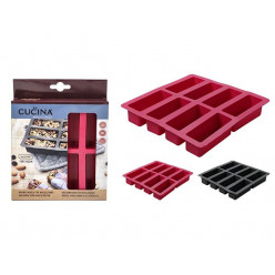 Форма для выпечки силиконовая Cucina 18X17X3сm, 8 ячеек
