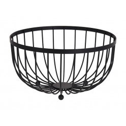 Подставка для фруктов EH "Спицы" 25cm, H13cm, черн металл