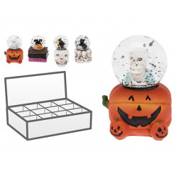 Сувенир настольный Halloween Шар с фигуркой 8Х6Х6cm, керамика