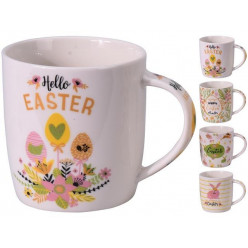 Чашка 370ml "Hello Easter", 4 дизайна фарфор