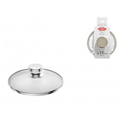 Крышка стеклянная 16cm Ballarini со стальной ручкой