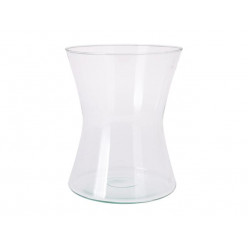 Ваза стеклянная "Трапеция" H20cm, D16cm