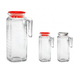 Кувшин стеклянный с крышкой Gelo 1.2l, 23cm