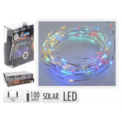 Гирлянда на солнечной батарее "змейка" 100LED 5m