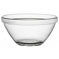 Салатница стеклянная 17cm 1l Pompei