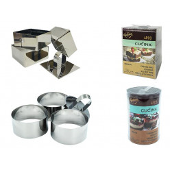 Формы кулинарные Cucina 3штX8cm, в ассортименте