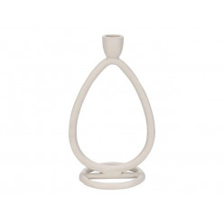 Подсвечник металлический "Oval" 22X13cm, белый