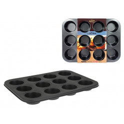 Форма для выпечки на 12 кексов Cucina 35Х26.5cm, антипригар