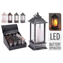 Фонарь 3LED 13X5сm, серый, пластик