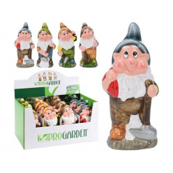 Фигура садовая "Гном с инструментом" 20cm, дисплей
