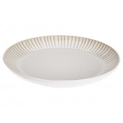 Тарелка десертная 21cm Reactiv Glaze, белая, керамика