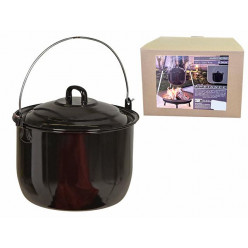 Кастрюля эмалированная Ambiance 24cm, 6.7l с крышкой и подвесной ручкой