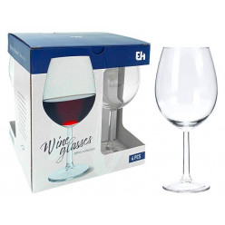 Набор бокалов для красного вина EH 4шт, 580ml, 21сm