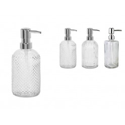 Диспенсер для мыла Bathroom 19cm, стекло рельефное