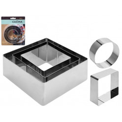 Формы кулинарные Cucina 3шт (10cm/8cm/6cm), в ассортименте