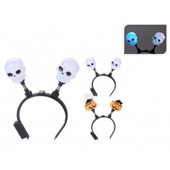 Обруч на голову Halloween с подсветкой 20x18 см