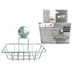 Мыльница MSV настенная 14X11.7cm, присоска Super Ventosas, х