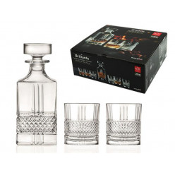 Набор штоф 850ml и тумблеры для виски 6шт 340ml Brilliante