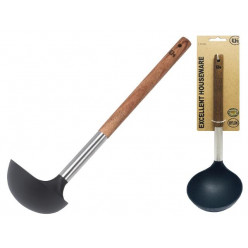 Половник EH 31cm, нейлоновый с деревянной ручкой