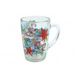 Чашка 300ml стеклянная GI Verso Design "Средиземноморье"