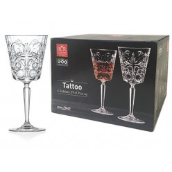 Набор бокалов для вина Tattoo 6шт, 290ml