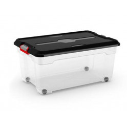 Контейнер с крышкой Moover L 45l, 58X38XH27cm, на колесах