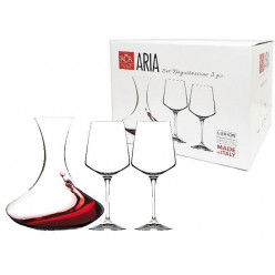 Набор декантер 2l и 2 бокала 460ml для красного вина Aria