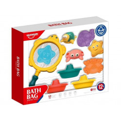 Игрушки для купания с сачком 10шт