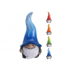 Фигура садовая "Гном с большой шапкой" 18cm