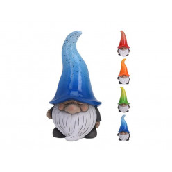 Фигура садовая "Гном с большой шапкой" 23cm
