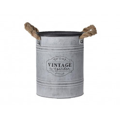 Кашпо "Ведро металличское" Vintage D22cm, H18cm