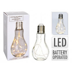 Светильник подвесной "Лампа с цоколем" 10LED 19cm, с крючком