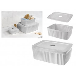 Лоток для хранения Econova Velvet 6.55l, 29.5X22.5X11cm, с крышкой, серый