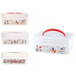 Контейнер для хранения Bytplast Econova 3l, 24.5X16X10cm, 2 ур "Шитье"