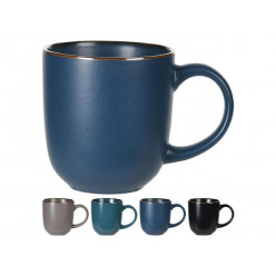 Чашка 330ml Metallic Rim Blu