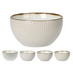 Салатница керамическая 14cm Metallic Glazed Rim