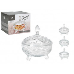 Конфетница EH Ripple 825ml D16X18cm, стекло